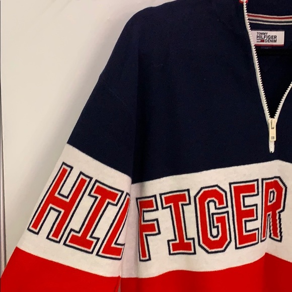 tommy hilfiger half zip - Picture 3 of 4